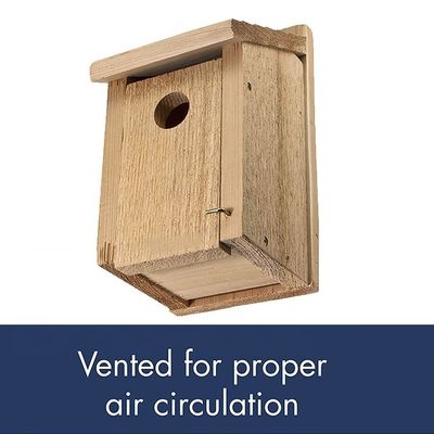 Custom Simple Style DIY Wooden Bird House Wood Craft Decoration Burned