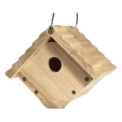 HOUSES Fully Assembled Wooden Bird House Kit for Traditional Wren House Wood Cage Type