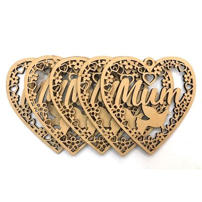 Christmas Decoration Supplies Animal Shape Wooden Hanging Felt Ornament for Events