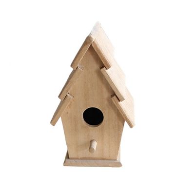 Customized Breathable Small Wooden Bird House for Practical Birds Enclosures