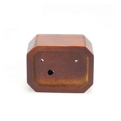Christmas Holiday Wooden Jewelry Music Box with Silk-Screen Printing and Burned Design