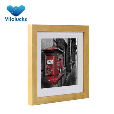 Plain Color Wooden Picture Frame Unfinished Pine for Custom Color Photo Frame