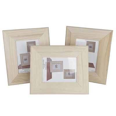 Unfinished Wooden Photo Frame Natural Wood Picture Frames for Home Decoration