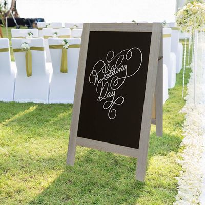 Convenient and Affordable Wind Resistant Blackboard With Stand FSC Certified Pine Wood