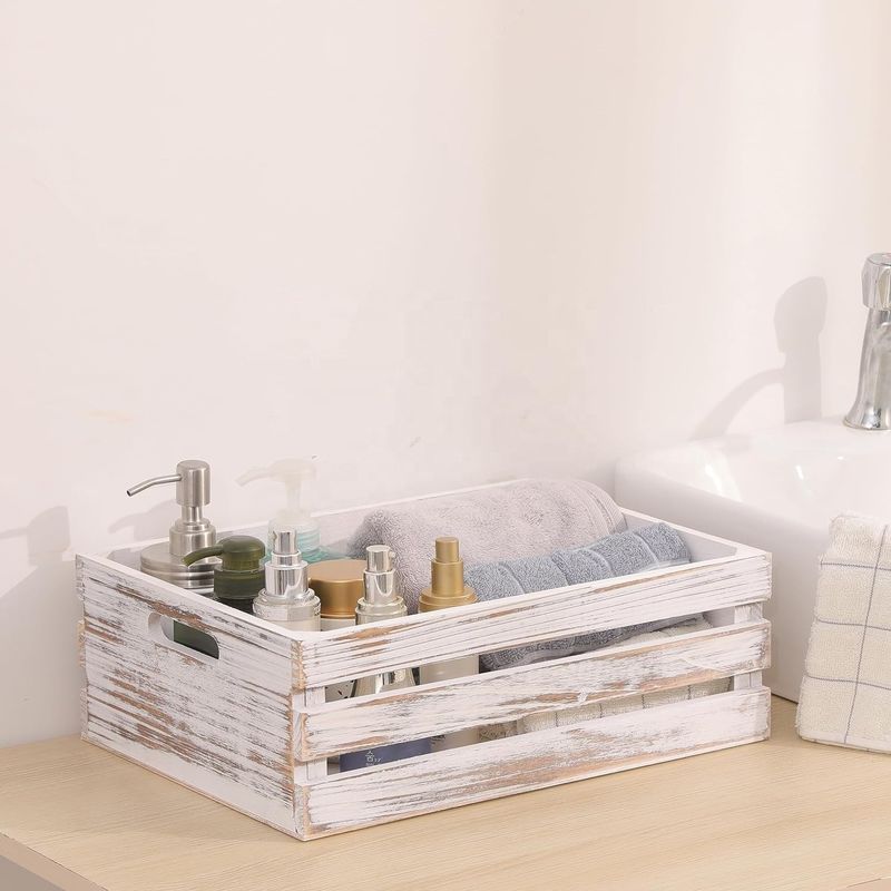 11.25x7.75x4.5'' Pine Wooden Crates and Boxes for Customized Home Decorations
