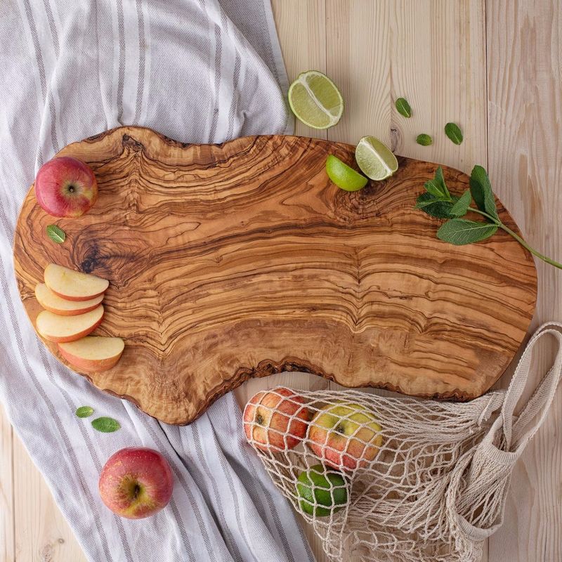 Eco-Friendly Personalized Olive Wood Cutting Board for Chopping and Cheese 6.2 Pounds