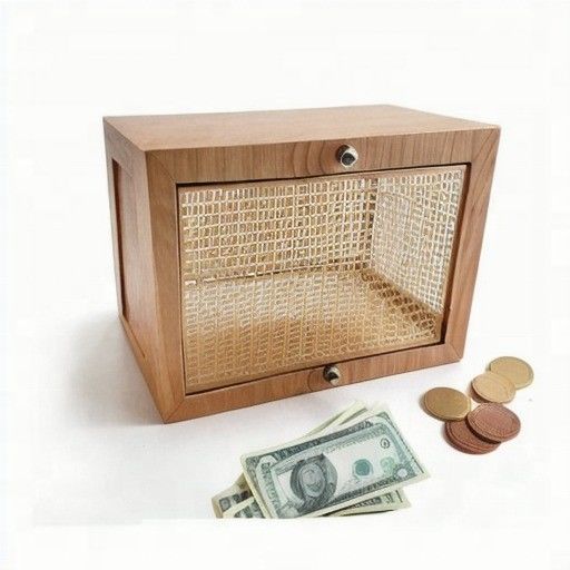 Wooden Piggy Bank with Counter A Fun and Functional Way to Reach Your Savings Goals