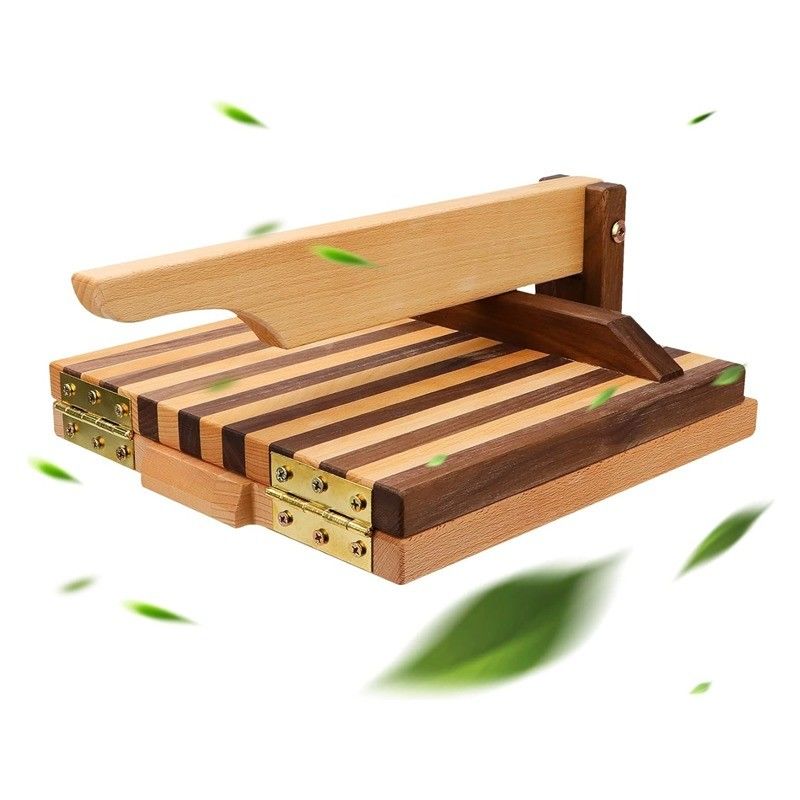 10 Inch Square Wood Flour Tortilla Press for Homemade Taco and More Custom Logo Acceptable