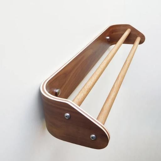 Custom Wooden Double Towel Bar Wall Mounted Bath Towel Rack for Holding Kitchen Appliance