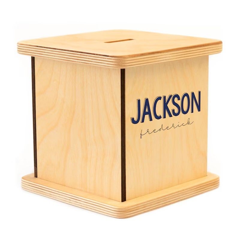 Wooden Personalized Coin Bank for Kids OEM ODM Accepted Eco-friendly Bamboo Material