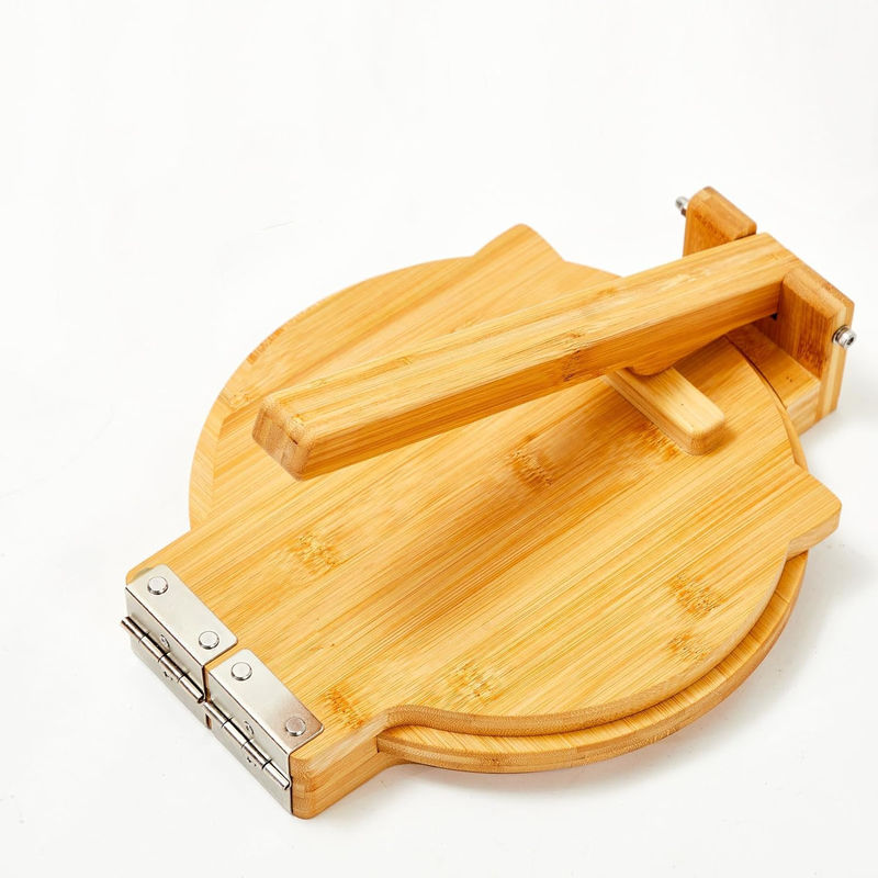 10 Inch Diameter Bamboo Tortilla Press Maker Customized for Homemade Mexican Tortillas
