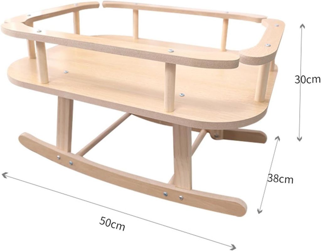 TIMBER Wooden Cat and Small Dog Bed Portable Elevated Pet Bed Swing Chair for Relaxing