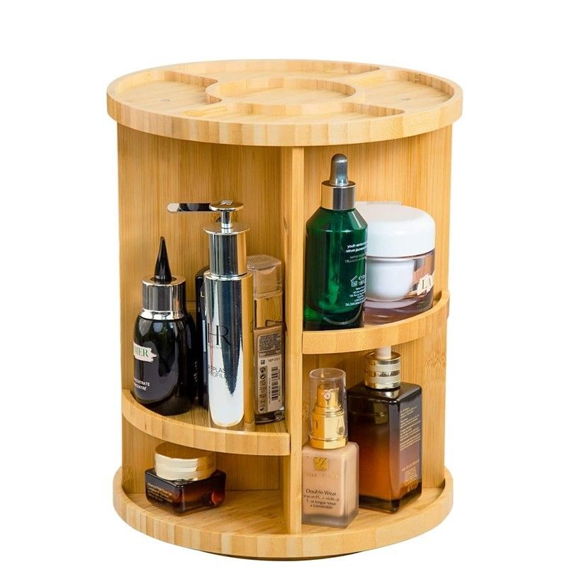 Adjustable Vanity Makeup Holder Rack Cosmetics Storage Display Box with Customized Logo Acceptable