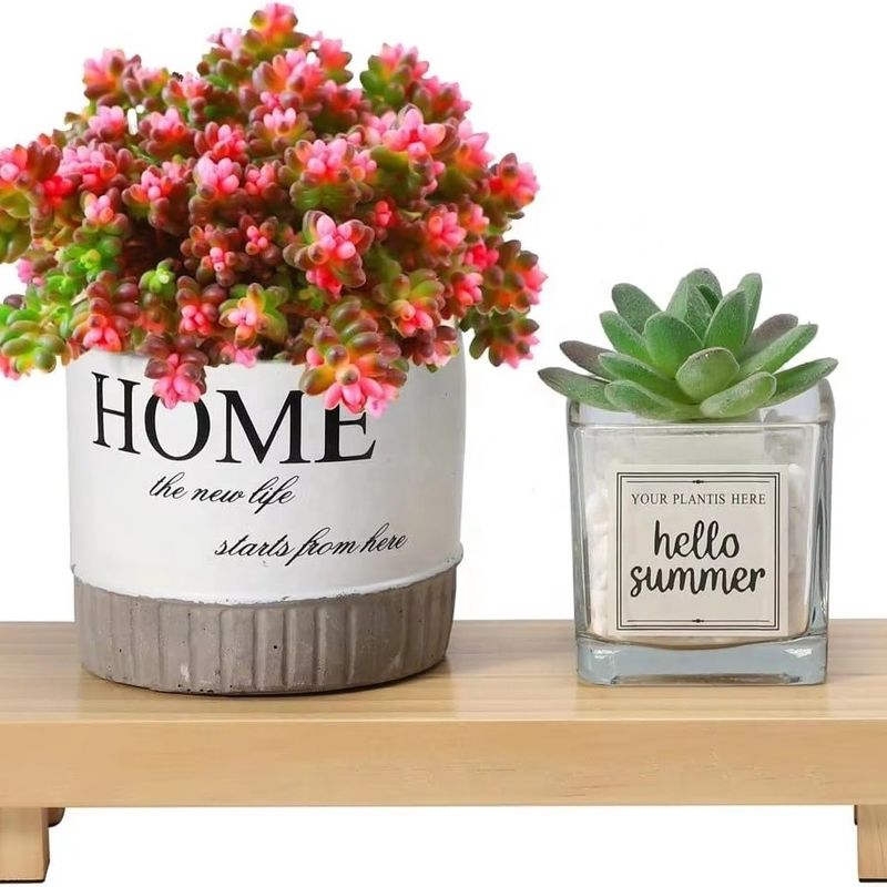 24x13x22cm Pine Wood Riser Great for Home Decor and Small Plant Stands Rustic Wooden Trays