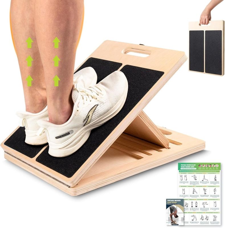Eco-friendly Adjustable Incline Board for Calf Stretcher Portable and Custom Size