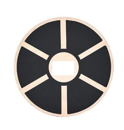 15.55-Inch Diameter Fitness Non-Slip Wooden Wobble Balance Board with 360 Rotation