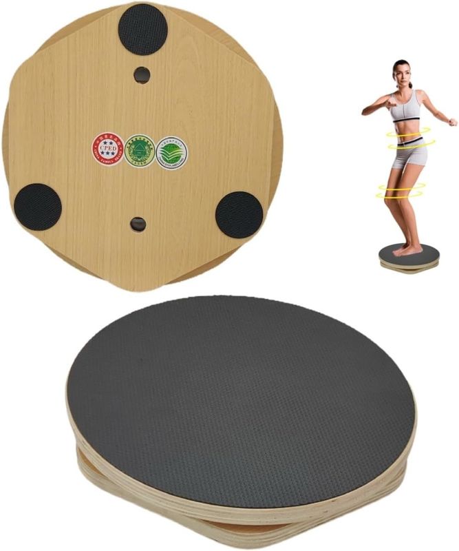 Rustic Style 12 Inch Wooden Balance Board Anti-Skid Dance Wobble Board for Home Decor