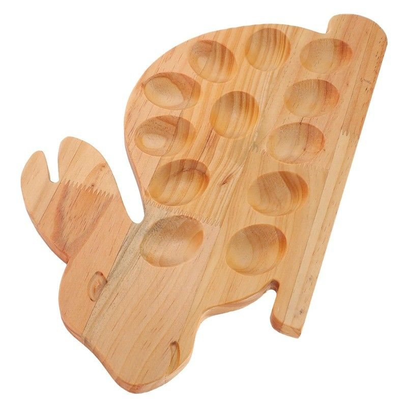 Customized 202407 Rabbit Tray Deviled Egg Recipes Seafood Serving Tray Home Kitchenware Wood Egg Plates