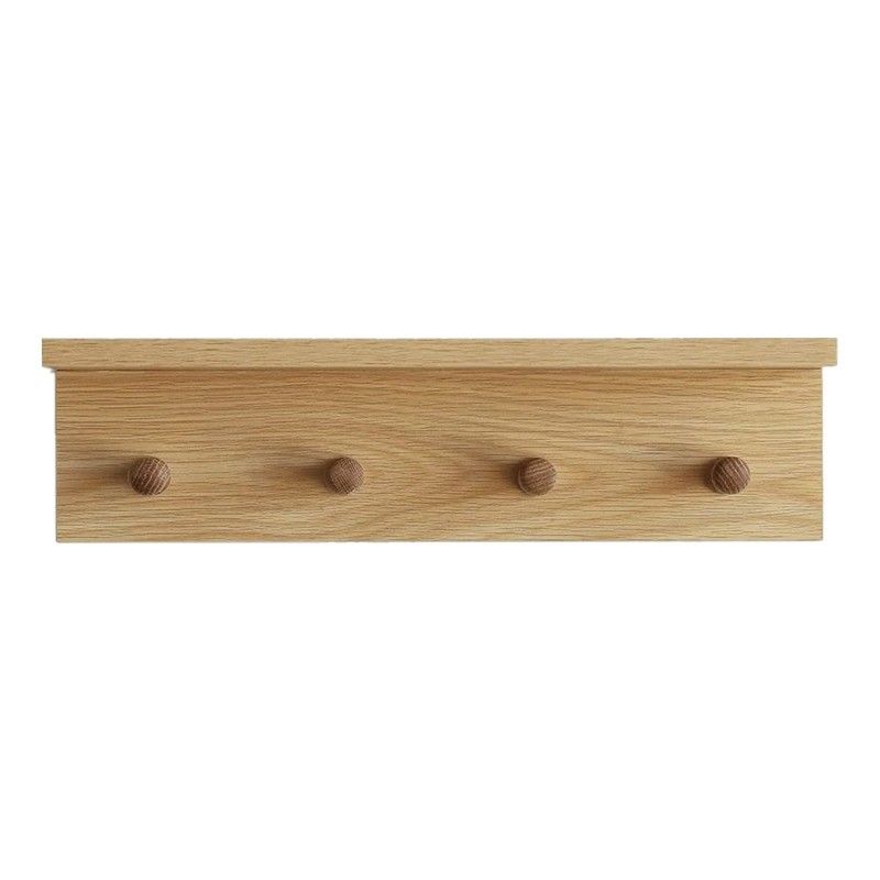 Efficiently Organize Your Entrance with this Wooden Hook Rack Stocked and Ready to Ship