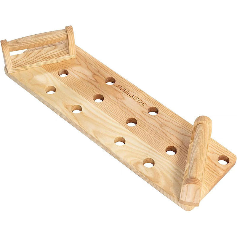 10 In 1 Solid Wooden Push Up Stands Board for Portable Gym in White/Black/Wood Color