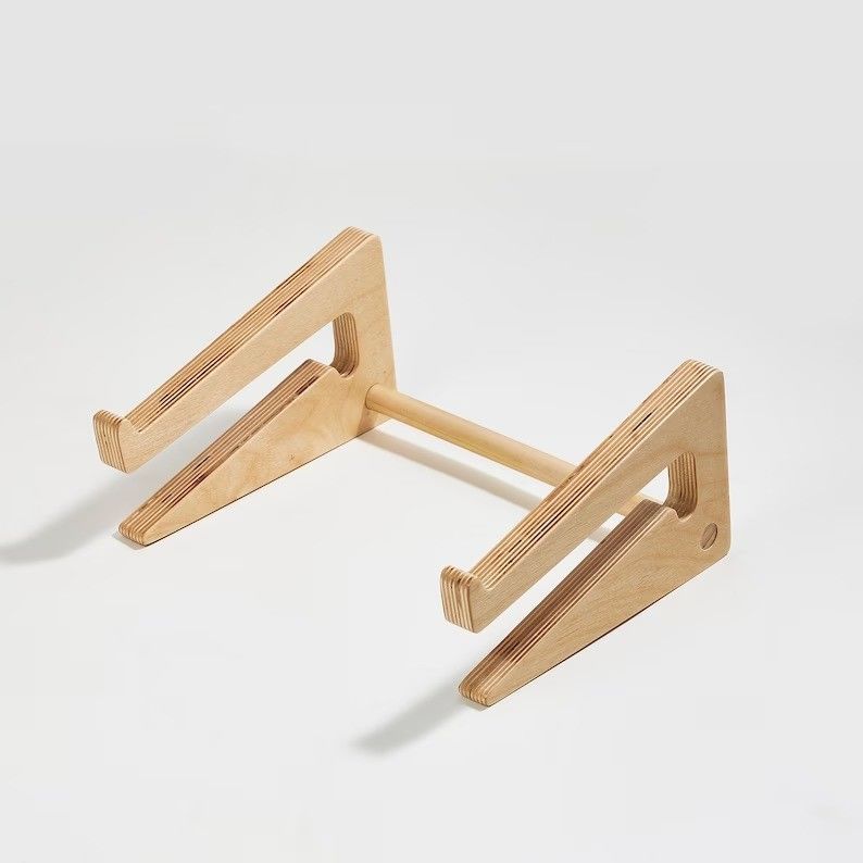 Acceptable OEM/ODM Wooden Laptop Stand for Mac Book Ergonomic Workspace Desk Accessory