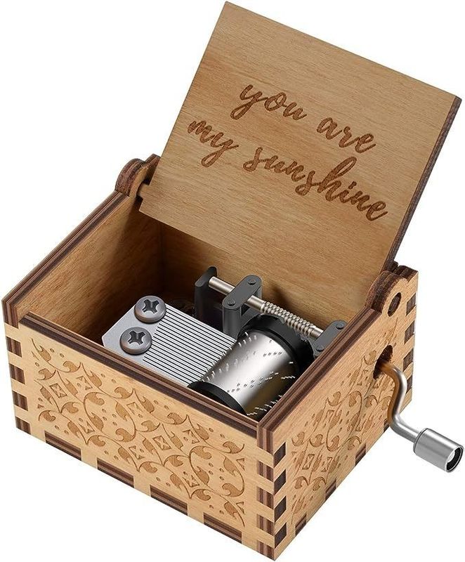 Gift Package Solid Wood Sunshine Music Boxes for Birthday Christmas Valentine's Day