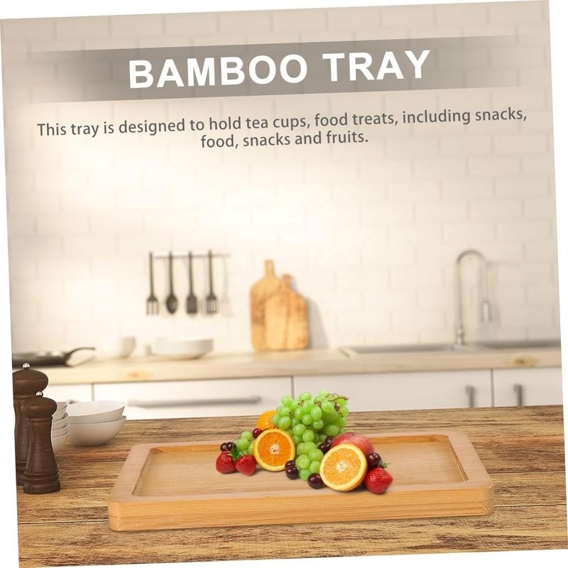 Living Room Decor Custom 4pcs Wooden Pallet Trays for Food Serve and Display Trays