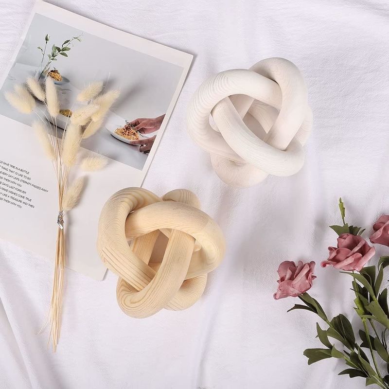 Indoor and Outdoor Wooden 3 Link Chain for Coffee Table Modern Farmhouse Decoration