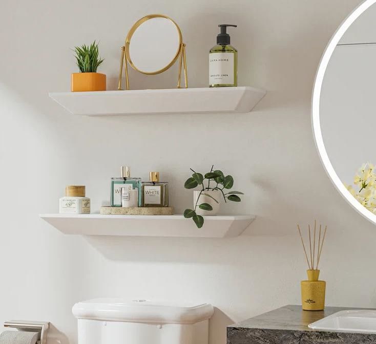Y Mail Packing Modern Custom Logo Set Of 2 Wall Mounted Floating Shelves For Wall Decor