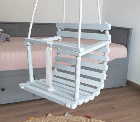 Space-Saving Function Custom Personalized Wooden Handmade Swing for Outdoor and Indoor