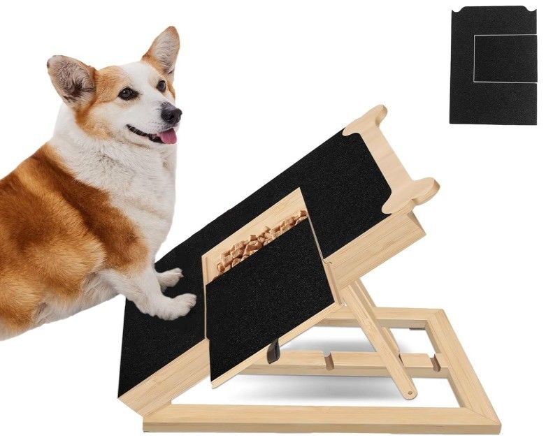 Wooden Dog Nail Scratch Board Bone Style Nail Filing Board for Dogs OEM Treat Included
