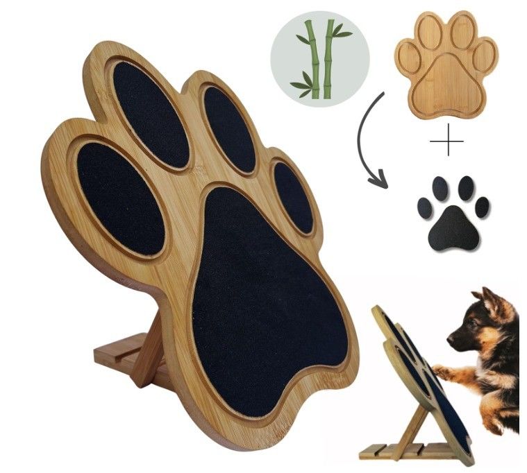 Dog Nail Scratch Board Scratch Pad for Dogs As your request Decorative Bamboo Paw Print