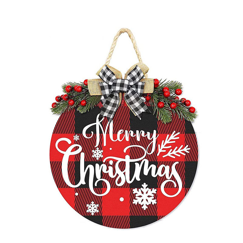 DIY Christmas Sublimation Hanging Wood Craft Round Circles Frame Wall Sign Decor Blanks