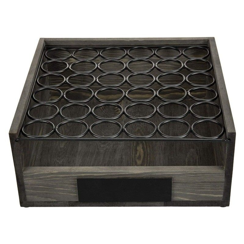 OEM ODM Accepted Wood/beech Wooden Egg Holder with Metal Storage Box Wooden Crates
