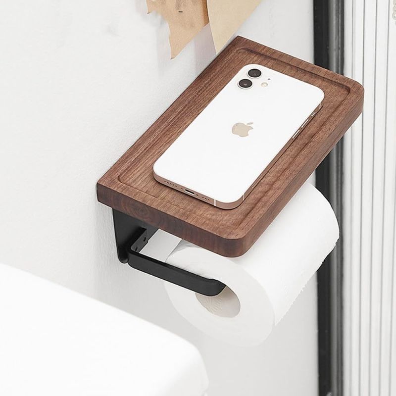 Wooden Storage Holders Racks Wall Mounted for Small Items in Bathroom Kitchen Bedroom