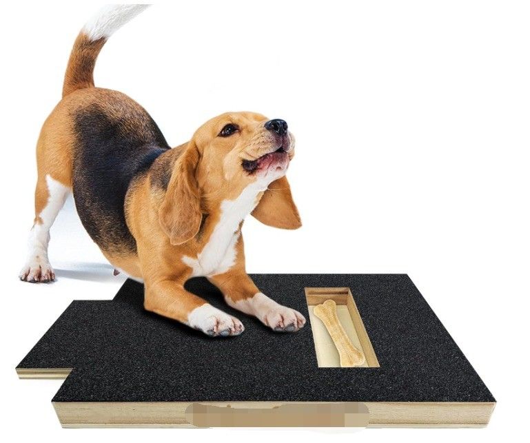 OEM Dog Scratch Pad With Treat Box Dog Nail Scratch Board With Handle Cat Scratching Board