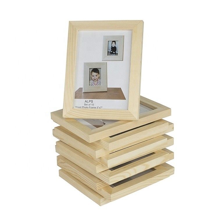 Custom European Style Wooden Picture Frames with Burned Decorative Frame No Metal Type