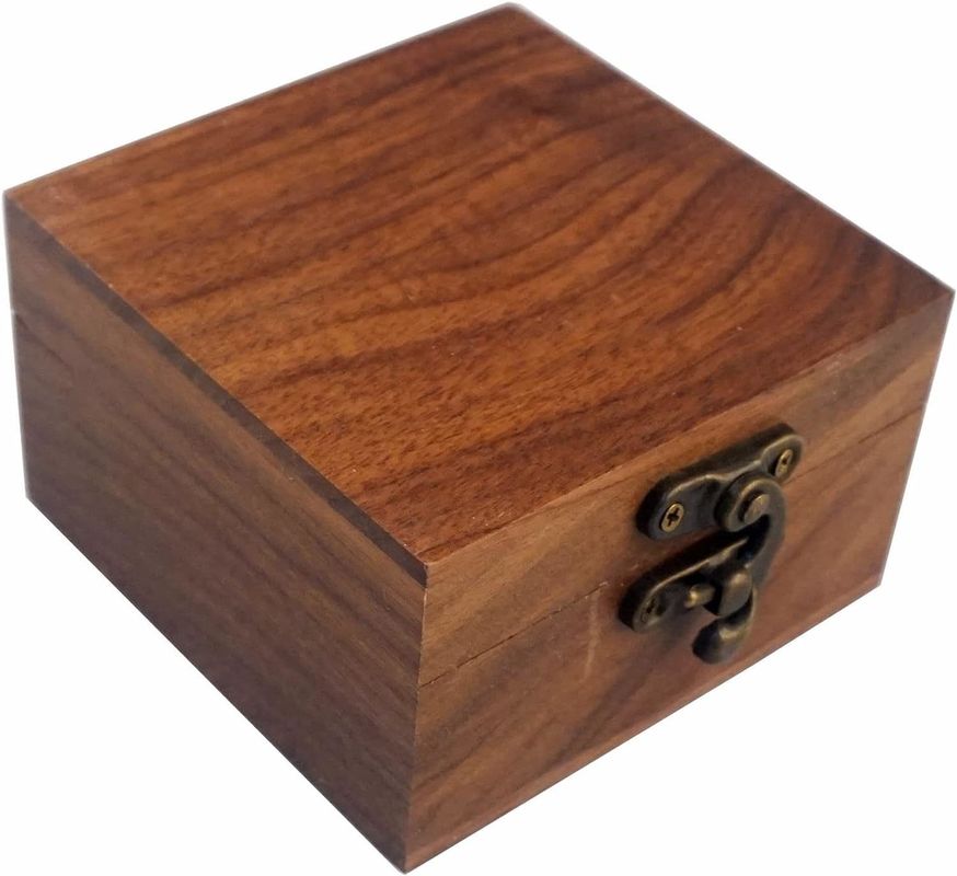 High Gloss Rectangle Walnut Wood Crafts Jewelry Watch Wooden Gift Box with Custom Logo