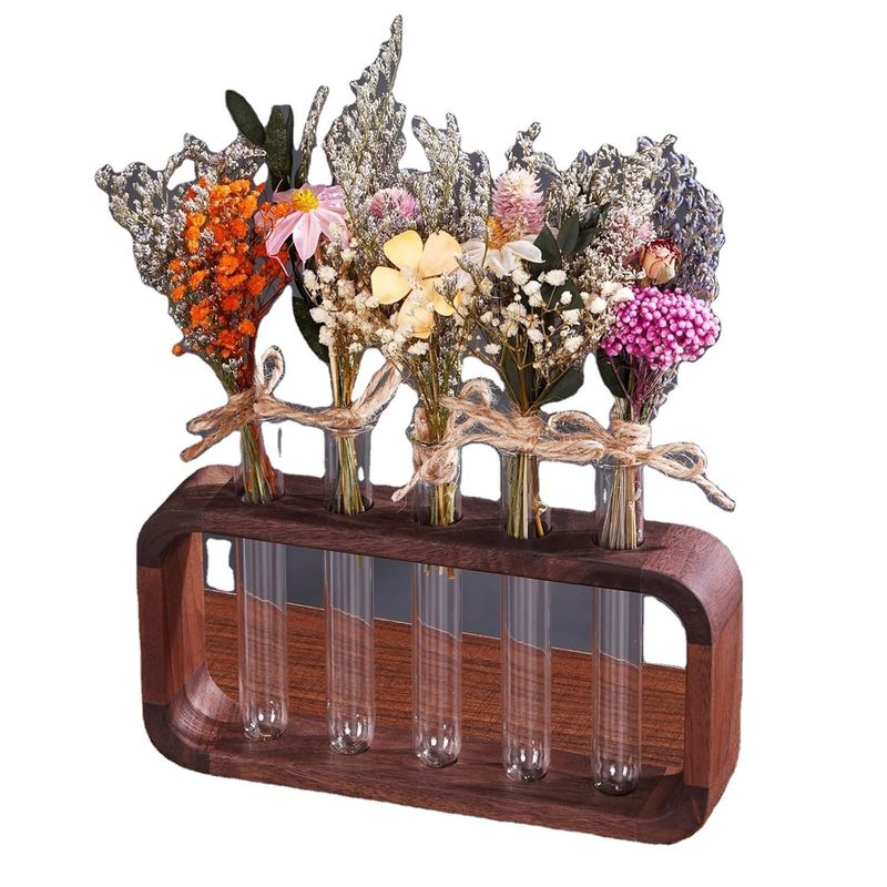 Space-Saving Hydrophilic Plants Vase with High Quantity Advantage in Transparent Glass