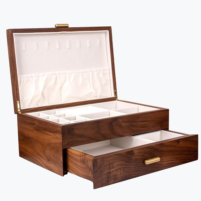 Rectangle Custom Order Solid Wood Bracelet Watch Display Handmade Jewelry Storage Box
