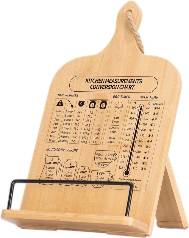 OEM ODM Accepted Wooden Cookbook Holder Adjustable Cook Book Stand for Kitchen Counter