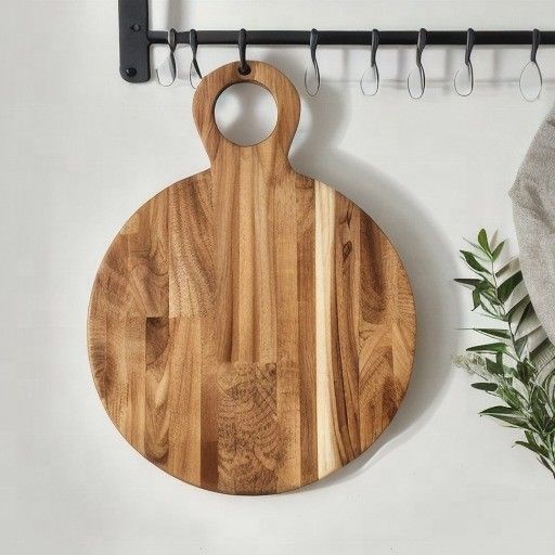 Home Acacia Wood Pizza Peel for Bread Baking All-Season Charcuterie Table Top Paddle