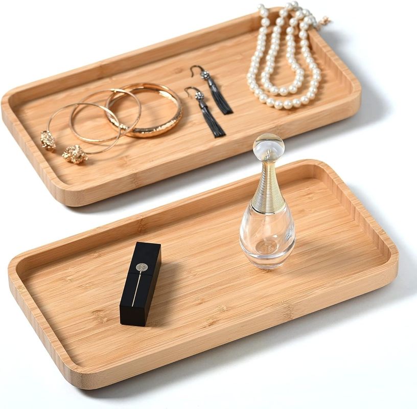 Hot Modern Organic Stackable Bamboo Serving Tray Set for Tea Bowl Free Sample Charge