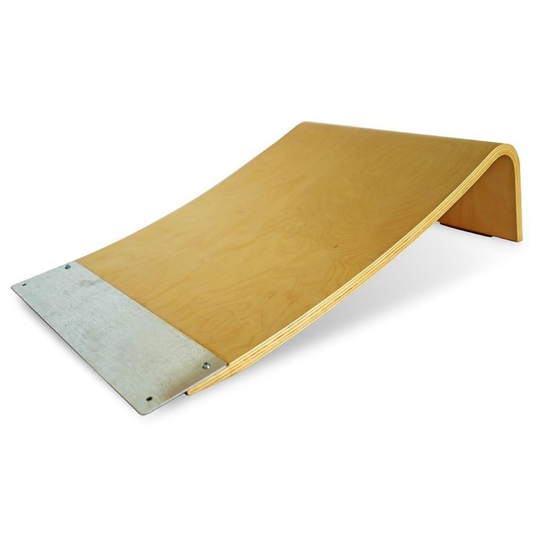 7.9&quot; Burned Wood Launch Ramp for Skateboard Bikes Rollers and Rc Cars Plain Wooden Box