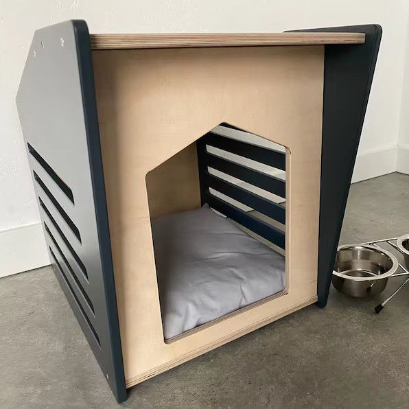 Modern Wooden Wall Mounted Cat Perch Foldable Indoor Pet House with Customized Design