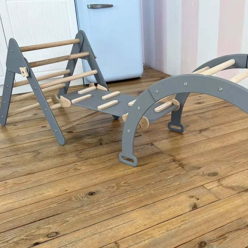 Montessori Climbing Set for Toddlers Indoor Triangle Climber in Your Choice of Color