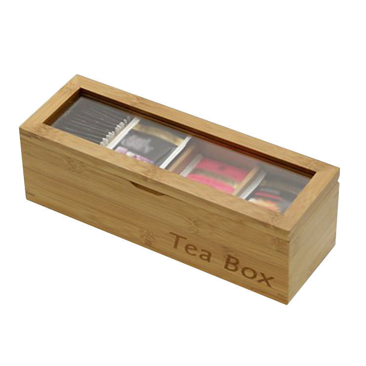 Handmade and Customizable Solid Wood Bamboo Tea Gift Box Packaging for OEM ODM Orders