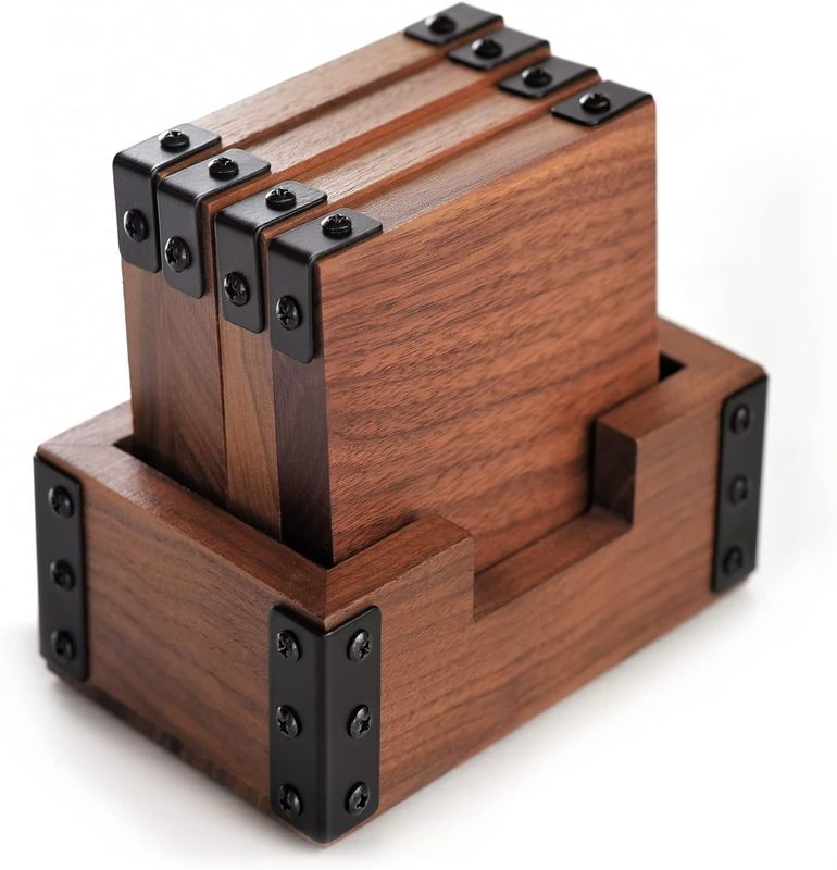 Solid Wood Coffee Cup Holder Creative Insulation Mat for Table Decoration Accessories