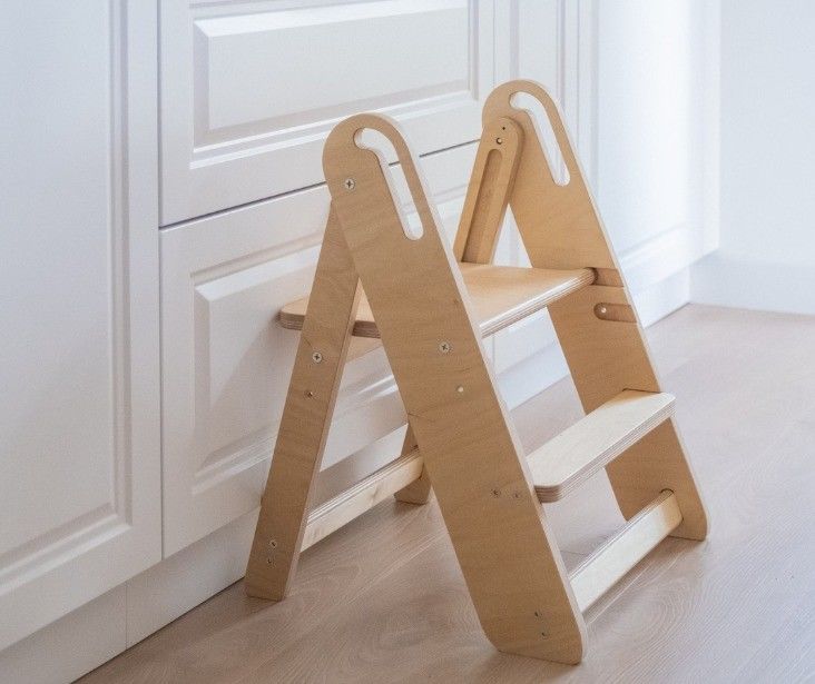 Save Space Wood Bathroom Kids Stool Step Stool for Kids and Adults As Your Request