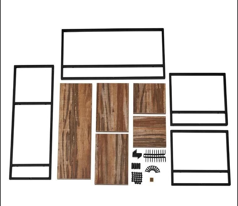 Custom Service Pine Wood Color Floating Hanging Wall Iron Shelves for Bedroom Display
